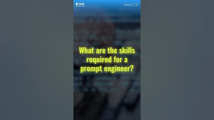 Skills required for prompt engineering jobs. #shorts #codebasics #prompt