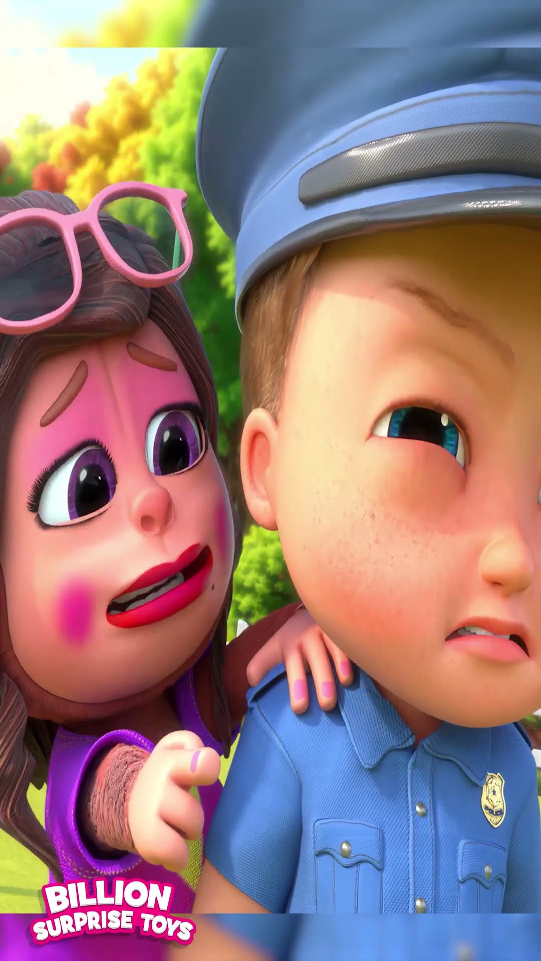 Helper Turned Horror  - ABCs and 123s #shorts #billionsurprisetoys #police #monster