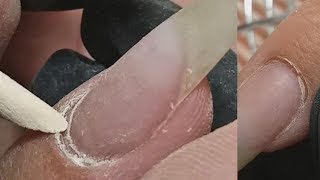 Ужасные пропилы.Как не сделать пропил/Как делать маникюр на ногте с пропилом