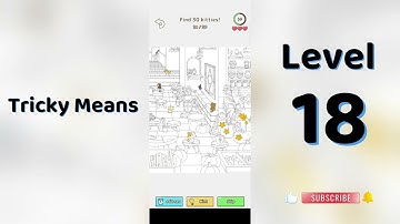 Tricky Means Level 18 - Find 30 Kitties | Walkthrough | SolutionGuruji