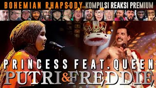 DUET SANGAR💥❗ QUEEN ft PRINCESS / FREDDIE & PURTI ARIANI Bohemian Rhapsody Kompilasi Reaksi PREMIUM