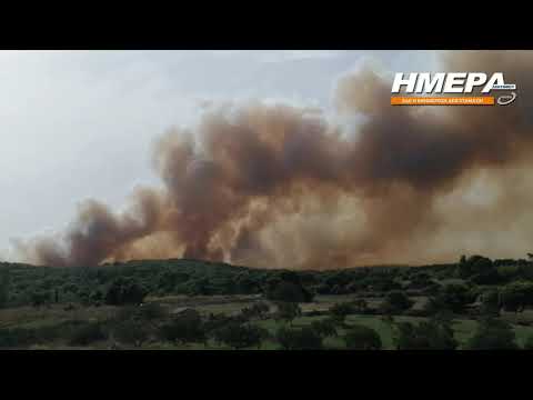 Φωτιά κοντά στον Άγιο Γεώργιο των Κρημνών