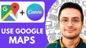 How to Use Google Maps in Canva Designs - 2025  (fast & Easy)