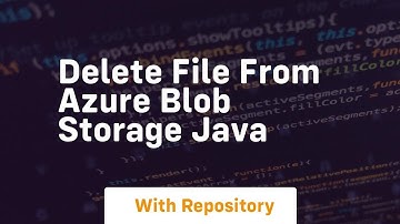 delete file from azure blob storage java