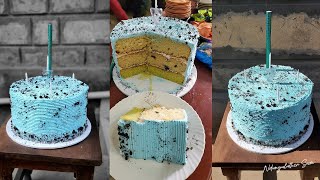 How to decorate a 3.6 Kg cake from scratch without special tools || Cake decoration tutorial 