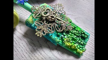 Altered brush using Immix Chalk paints