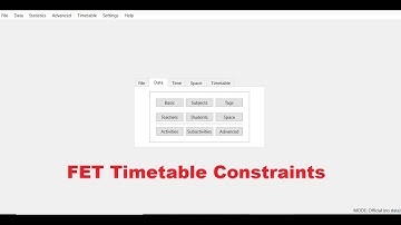 FET Timetable Time Constraints Part 2