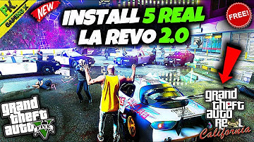 How to install LA Revo 2.0 Mod In GTA 5 || GTA V Real California Mod😍