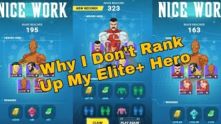 Why I Dont Rank Up My Elite+ Hero | Invincible: Guarding the Globe