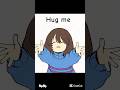 Just a hug 🥰😅 #yugimisuquawa #undertale #frisk #chara #funny #sans
