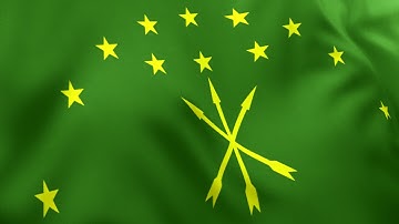 Adygea Flag Animation | 4k | Flags of the World