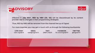 Red by Advisory Notice -