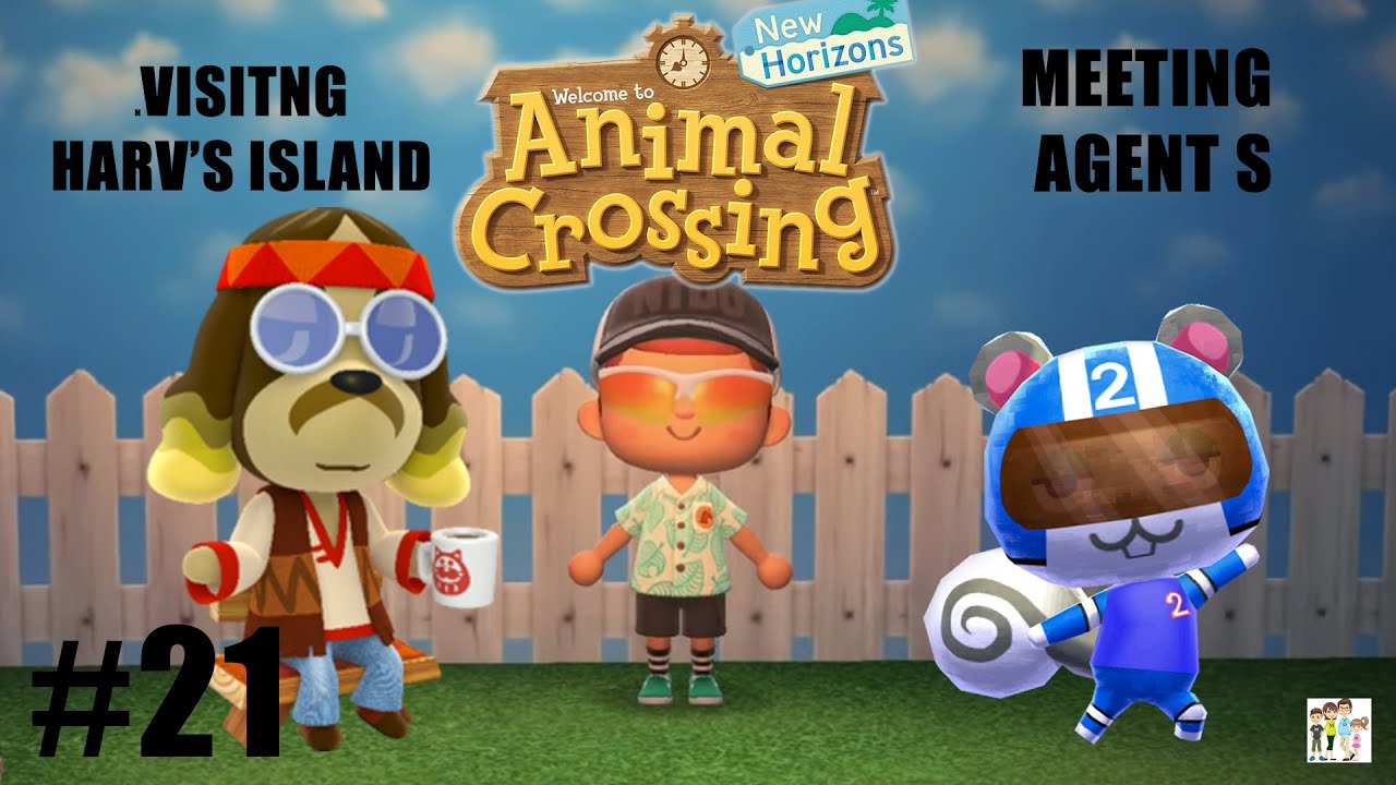 Visiting HARV'S ISLAND And Meeting AGENT S! (Animal Crossing #21) 