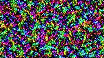 Curl noise - Colorful particle traces [Visual coding experiment]