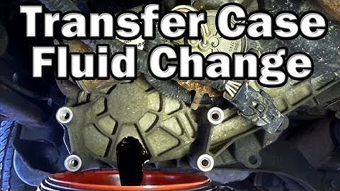 How to change Transfer Case Fluid (Easy)