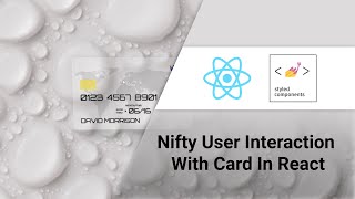 Create interactive cards in react