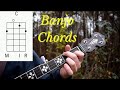 4 easy banjo chords for beginners