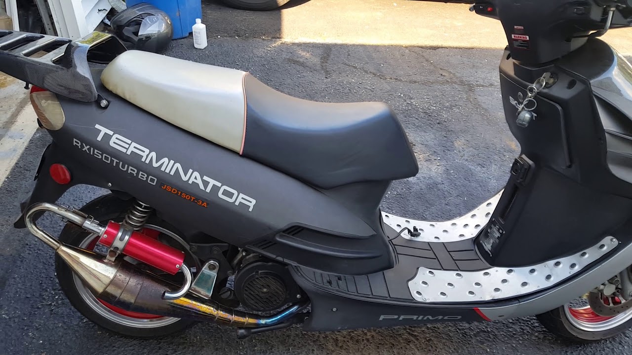 Primo TERMINATOR 150cc GY6 Scooter - YouTube