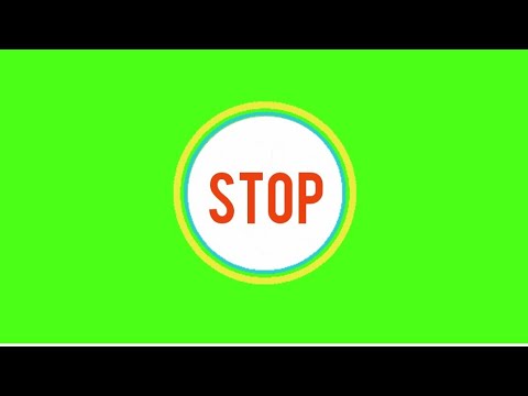 5 second timer green screen / no copyright /5 second countdown
