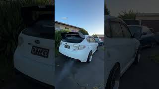 E85 winter cold starts to wake the neighbours ❄️ #e85 #subaru #wrxsti #shortsvideo #foryou