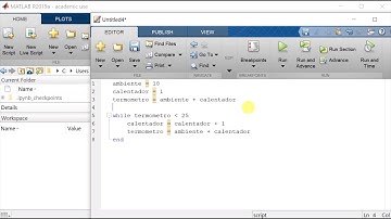 12. While en Matlab para Control de Flujo