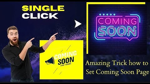 How To Create a Coming Soon Page In Elementor | Create a Coming Soon Page For Your Website