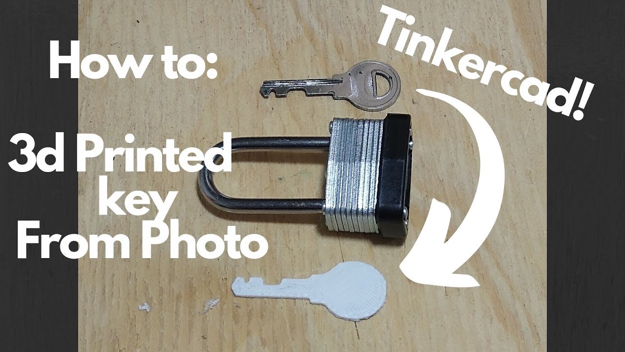 3d Printing a key from a photo! Tinkercad Tutorial YouTube