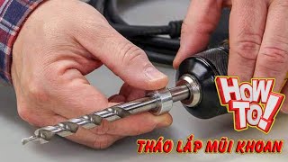 Cách Tháo Lắp Mũi Khoan Vít Với Các Loại Đầu Kẹp: Có Khóa, Autolock, SDS Plus