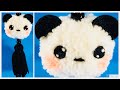 Llavero fácil y rápido de realizar con pompones/Keychain with pom pom #diy #keychain #llavero #panda