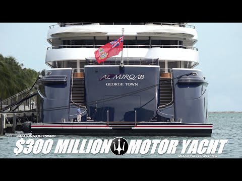 AL MIRQAB | THE 133 METER MOTOR YACHT | SUPERYACHT | US$ 300 MILLION | MIAMI RIVER | YACHTSPOTTER