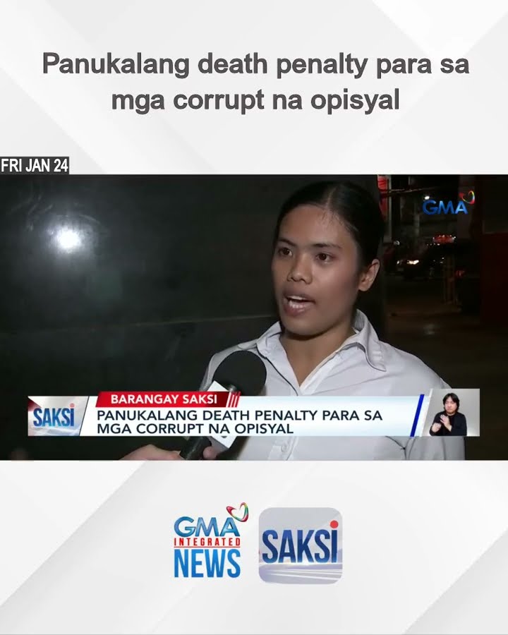 Panukalang death penalty para sa mga corrupt na opisyal | Saksi