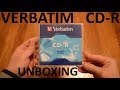 Unboxing Verbatim CD-R Recordable