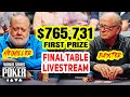 World Series of Poker 2023 | $1,000 Seniors Championship Final Table with $765,731 First Prize