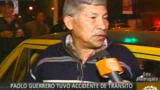 Paolo Guerrero tuvo accidente con su auto en San Isidro