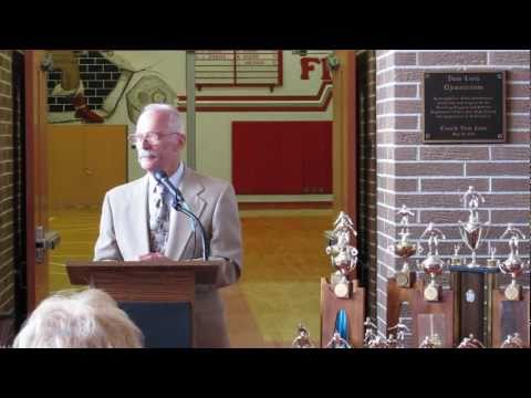 Raw Video: East Bay High School in Gibsonton, Florida, dedicates the school gymnasium to retired Coach Tom Lota.