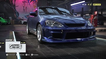 Acura RSX-S 04 customization and gameplay in NFS Heat