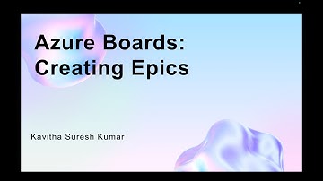 Azure Boards: Creating Epics