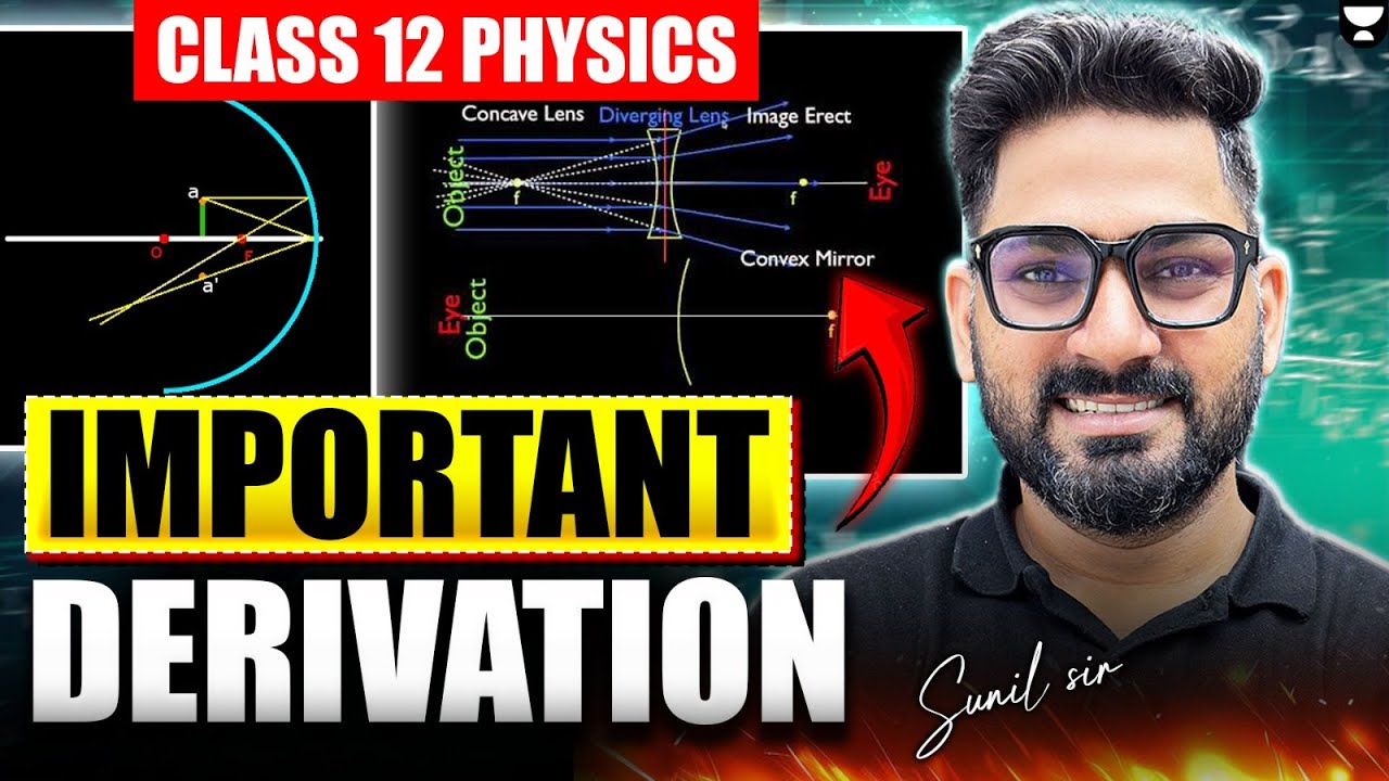 Class 12 Physics | All Important Derivations - One Shot 🔥| All Scoring Derivations in One Video
