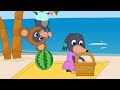 Benny Mole and Friends - Macaque steals fruit Cartoon for Kids