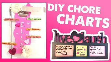 DIY CHORE CHART FOR KIDS (easy & inexpensive)