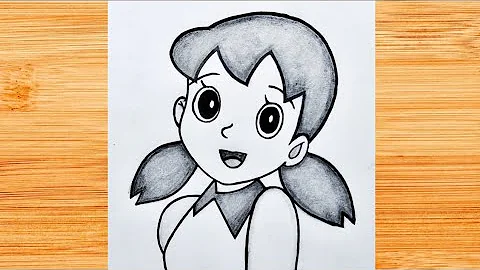 How to draw Shizuka from Doraemon step by step || easy drawing ideas for beginners 