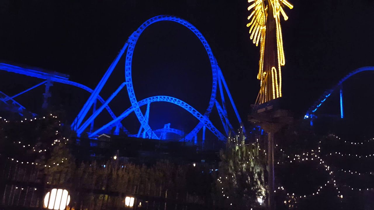 Europa Park Blue Fire By Night You Europa Park Blue Fire By Night