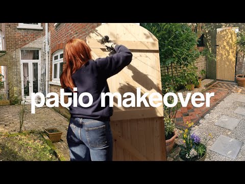 backyard patio makeover on a budget