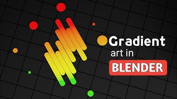 Basic Gradient art in Blender.
