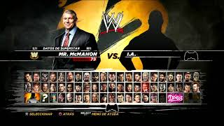 WWE &#39;12 Full Roster (Male) (official) Roster Completo 