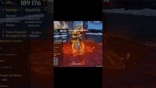 Top 0.007% Arlecchino C0R0 185k dps (mono pyro) | Genshin Impact #genshinimpact #arlecchino #shorts