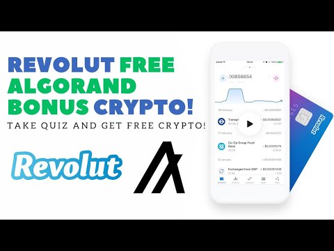 Revolut FREE Algorand Crypto. Take Quiz and Get FREE Crypto!