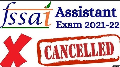 FSSAI Assistant Re-examination Dates🎯