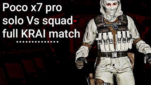 Call of duty mobile |solo Vs squad full KRAI match | Poco x7 pro | 