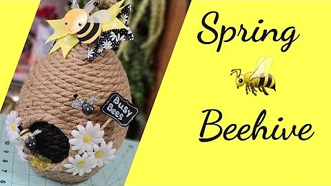 Beehive Honey Bee Decor Tutorial DIY Craft Spring Crafting With Ollie